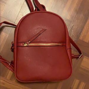 Red mini backpack